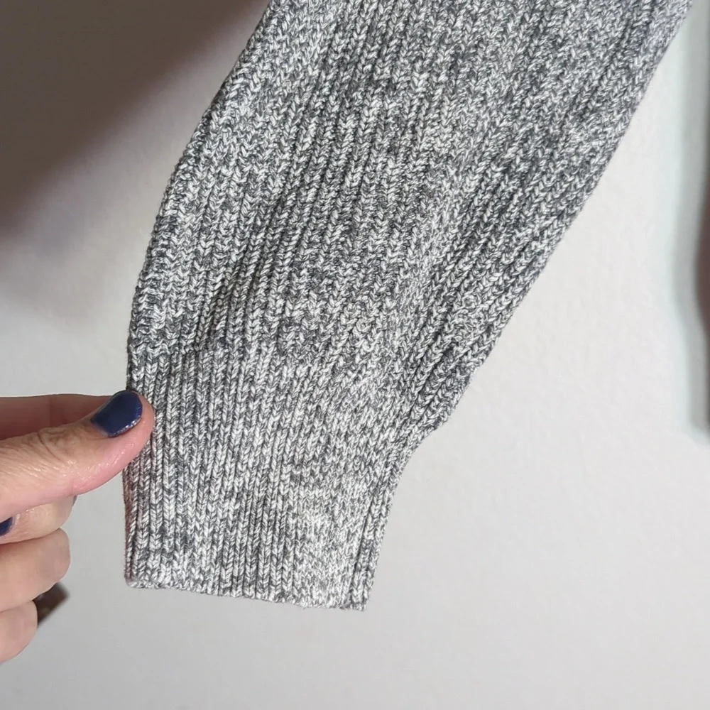 Abercrombie & Fitch Men's‎ Cardigan Sweater Shawl Collar Rogers Cosby Grey Small